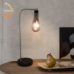 Factory Newly Nordic Minimalist Simple Bedroom Table Lamp Home Decor Hotel Bedside Desktop Study Lighting - Image 2