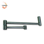 Customizable 19mm Base 11.5mm Tube Swing Arm Floor Lamp - Satin Nickel Finish - Image 2