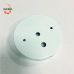 102mm Diameter x 20mm Deep White Baked Enamel Folded Edge Tray