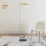 Modern Simple Gold Circle Floor Lamp for Home Bedroom - Image 2