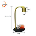 15.5mm Diameter Universal Joint Lamp Body - 375mm Curved Pipe + 150mm Base (Golden Sand Copper) - Image 2