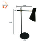 Presidential Suite Black Gold Table Lamp - 15+470mm with 180mm Base - Image 2