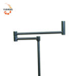 Customizable 19mm Base 11.5mm Tube Swing Arm Floor Lamp - Satin Nickel Finish - Image 3