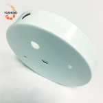 102mm Diameter x 20mm Deep White Baked Enamel Folded Edge Tray - Image 3