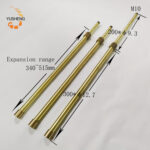 300D12.7+200D9.3 M10 Internal & External Thread Solid Brass Telescopic Tube - Image 4