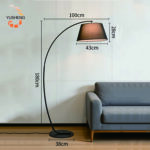 Scandinavian Style Linen Cover Standing Lamp European Bedroom Bedside Living Room Sofa Hardware Material E27 Floor Lamp - Image 5