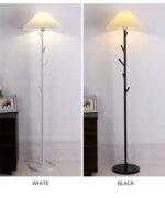 Customizable Cream Aesthetic Floor Lamp Coat Rack - Image 4