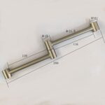 Good Price High Quality Brass Copper Swing Arm Lamp Parts-YB-11.5x116x2SN - Image 3