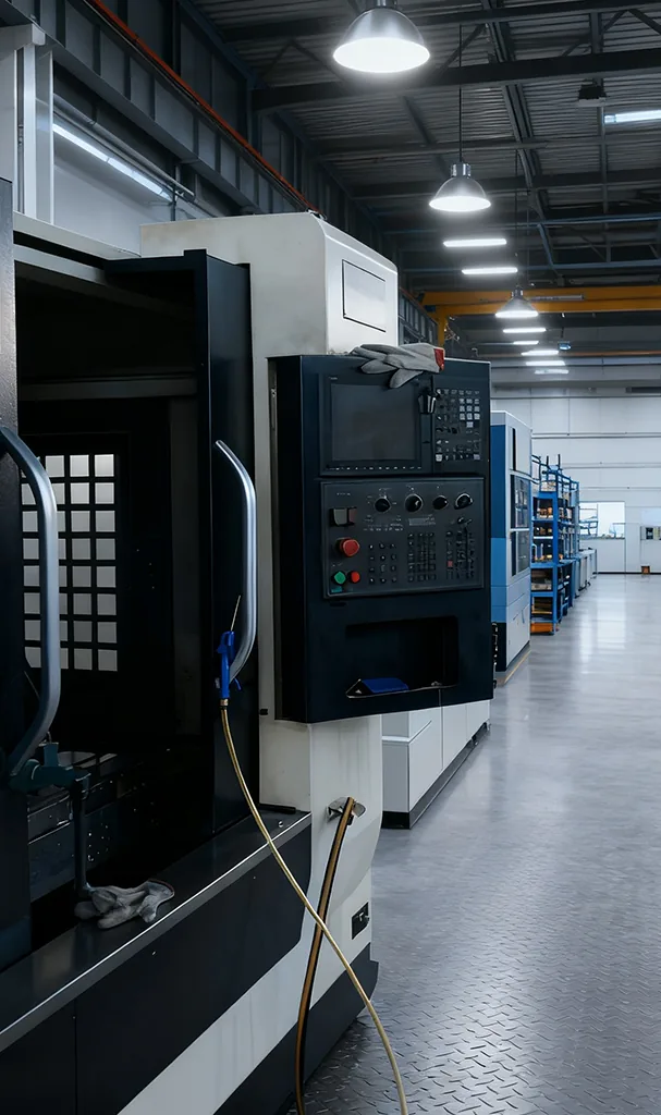 CNC machining center at the Yusheng factory